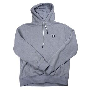 Element Hoodie Mens Medium Gray Excellent Skate Streetwear Pullover Logo Patch